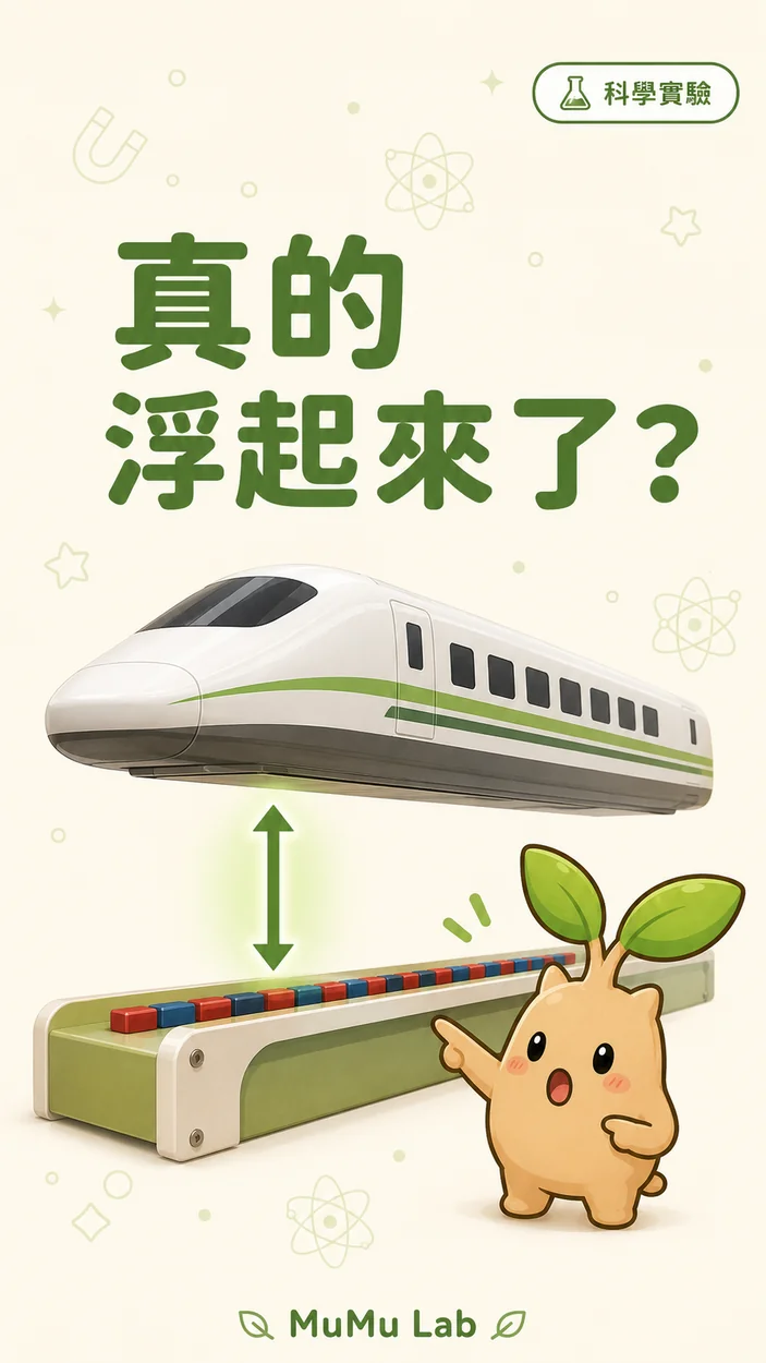 磁浮列車實驗的 MuMu Lab 正式封面